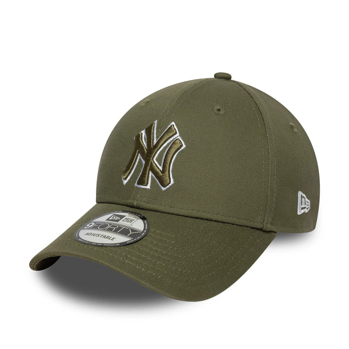 New York Yankees MLB Outline 9FORTY Strapback New Era Green