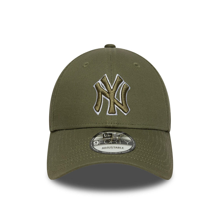New York Yankees MLB Outline 9FORTY Strapback New Era Green