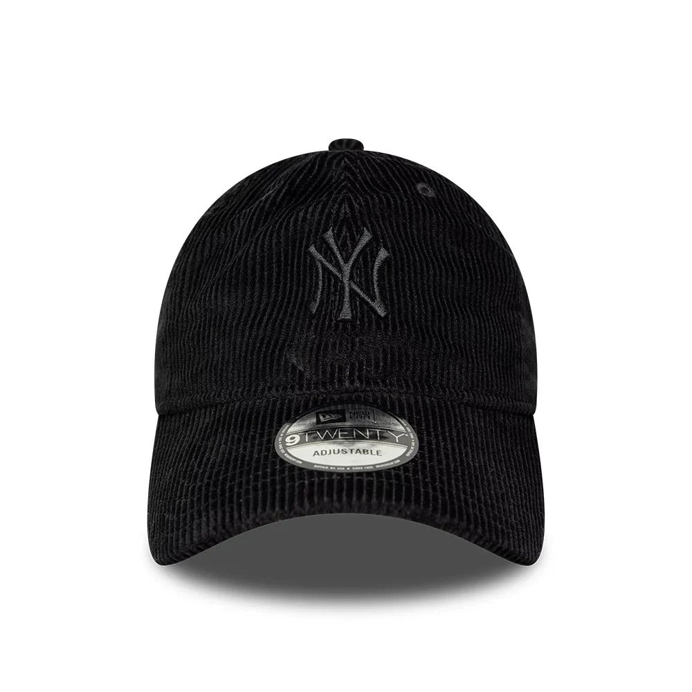 New York Yankees MLB Womens Cord 9FORTY Strapback New Era Black