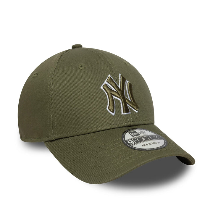 New York Yankees MLB Outline 9FORTY Strapback New Era Green