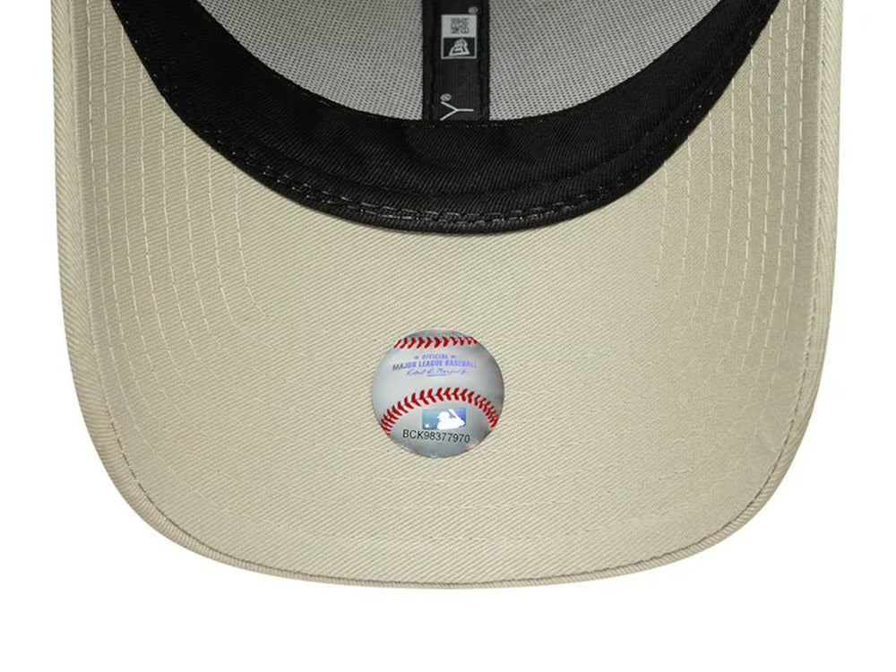 Los Angeles Dodgers Faux Pony Infill 9FORTY Strapback New Era Stone/Brown