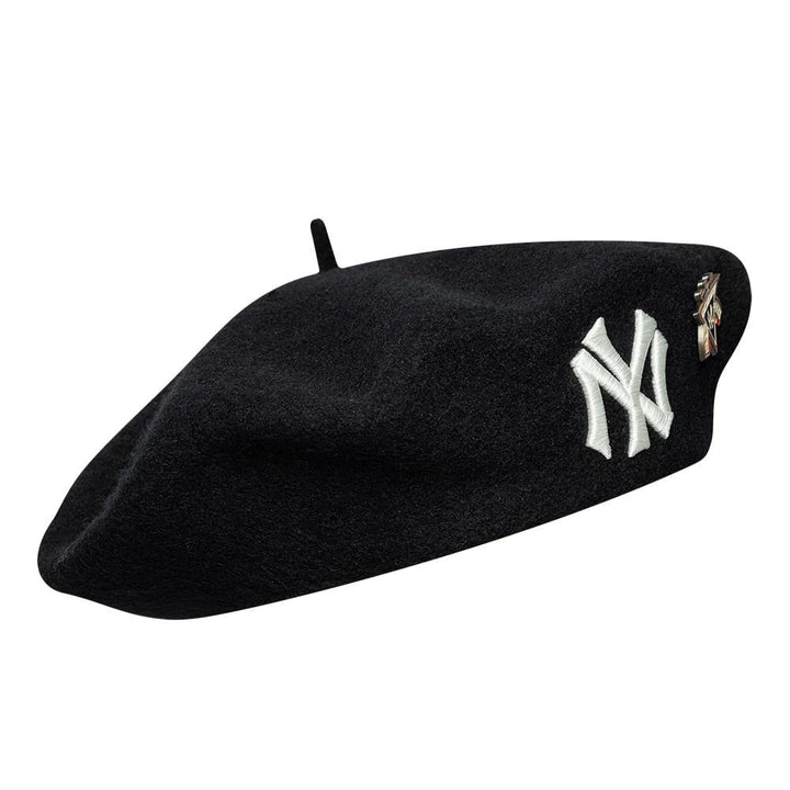New York Yankees MLB Coops Pin Beret New Era Black