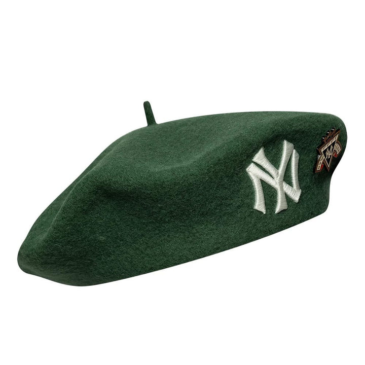 New York Yankees MLB Coops Pin Beret New Era Green
