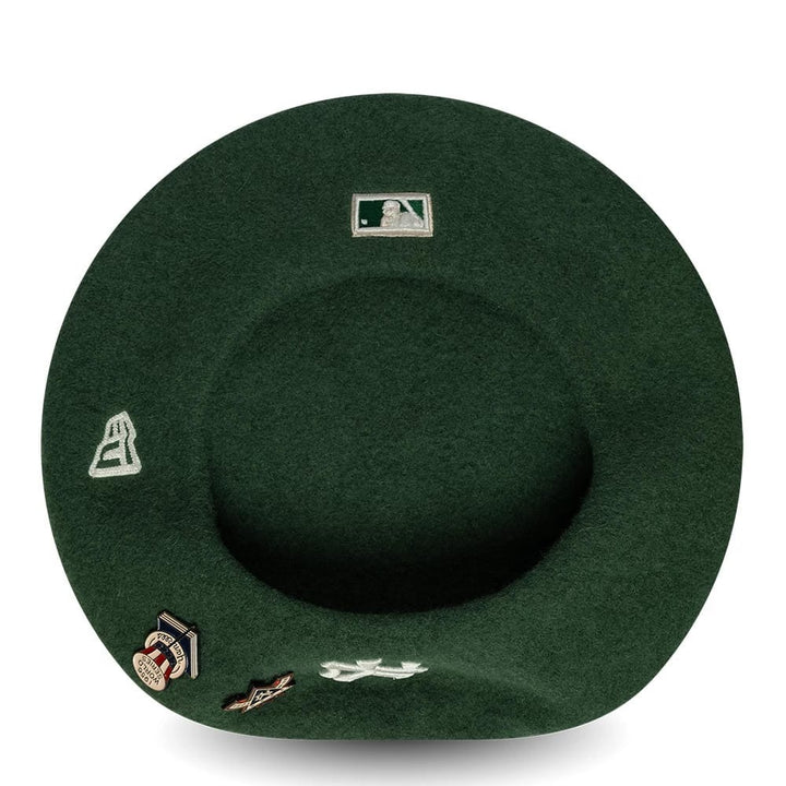 New York Yankees MLB Coops Pin Beret New Era Green