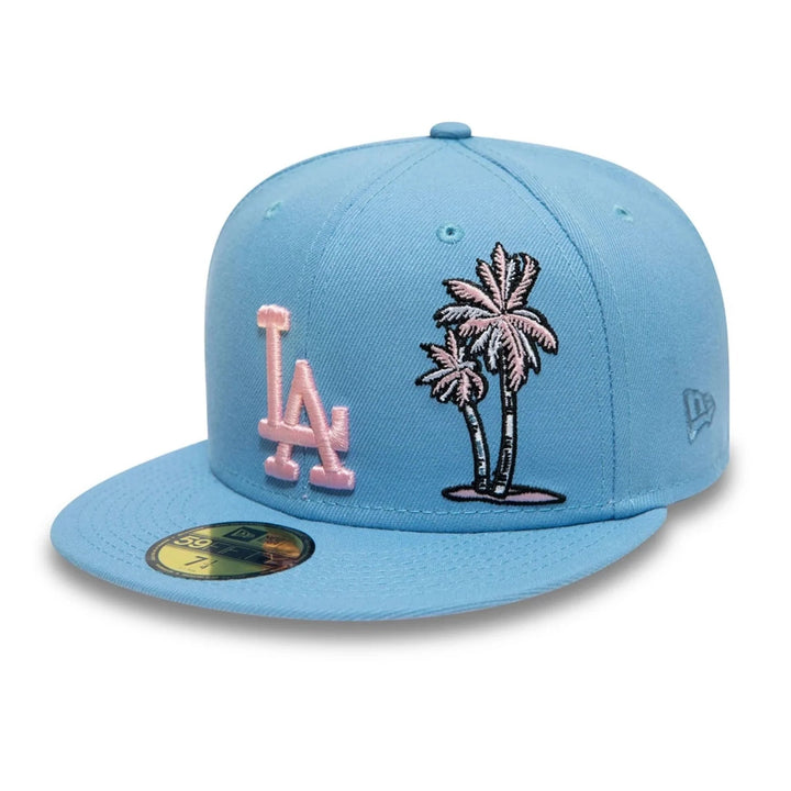 Los Angeles Dodgers MLB Palm Taco 59Fifty New Era Light Blue