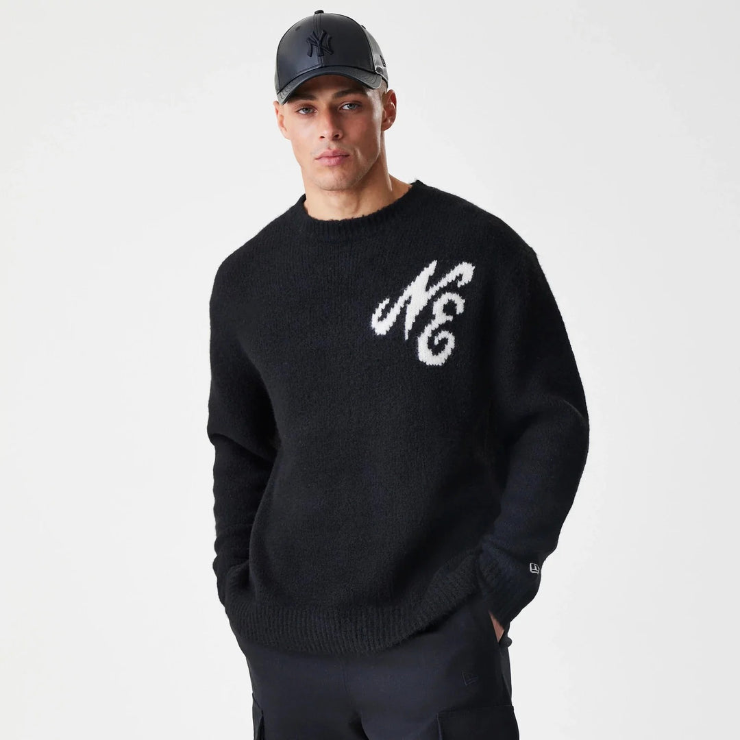 Branded New Era Knit Sweater New Era Black