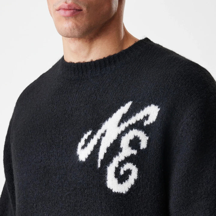 Branded New Era Knit Sweater New Era Black