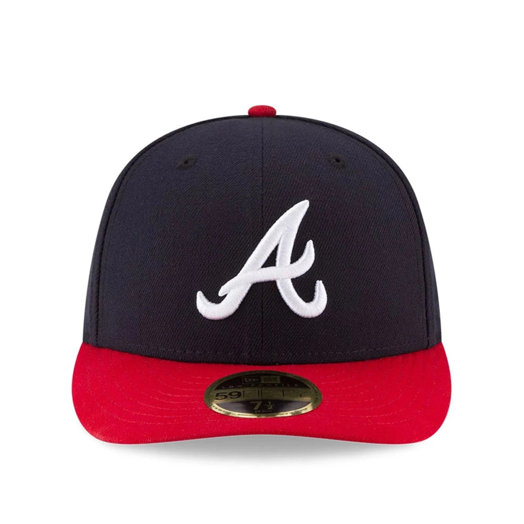 Atlanta Braves MLB 59FIFTY Low Profile Fitted New Era Navy/Red