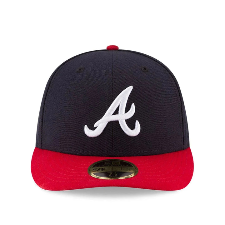 Atlanta Braves MLB 59FIFTY Low Profile Fitted New Era Navy/Red