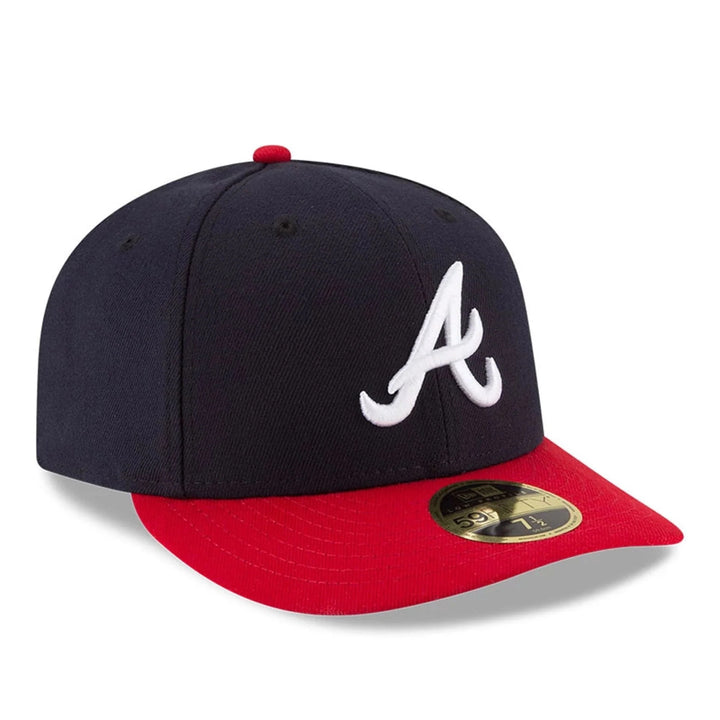 Atlanta Braves MLB 59FIFTY Low Profile Fitted New Era Navy/Red