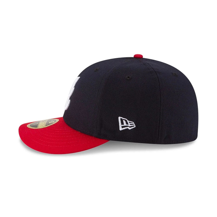 Atlanta Braves MLB 59FIFTY Low Profile Fitted New Era Navy/Red
