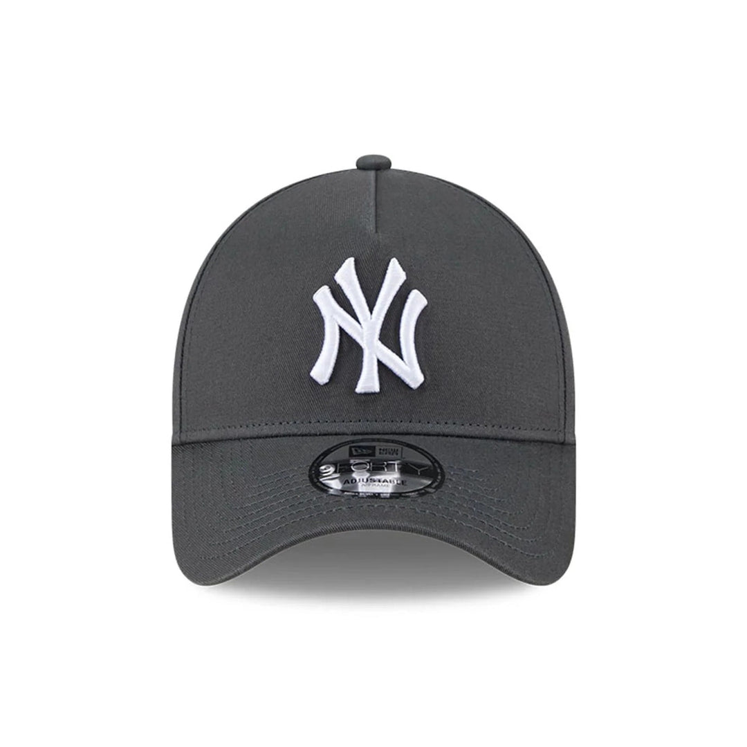 New York Yankees MLB Script A-Frame Snapback New Era Grey