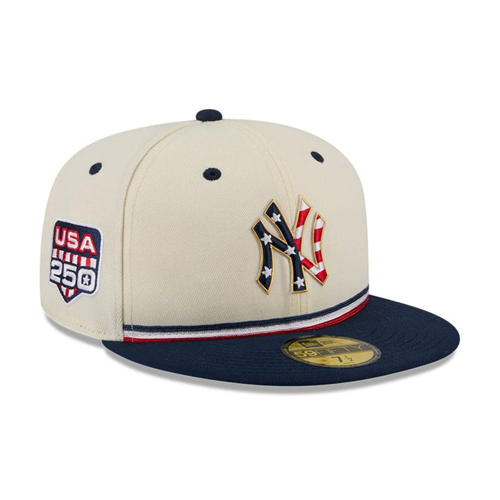 New York Yankees MLB26 July 4 59FIFTY Fitted New Era Cream/Navy