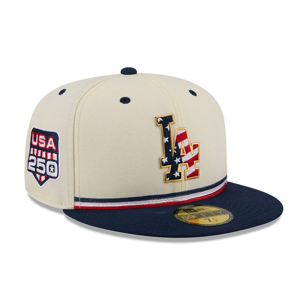 Los Angeles Dodgers MLB26 July 4 59FIFTY Fitted New Era Cream/Navy