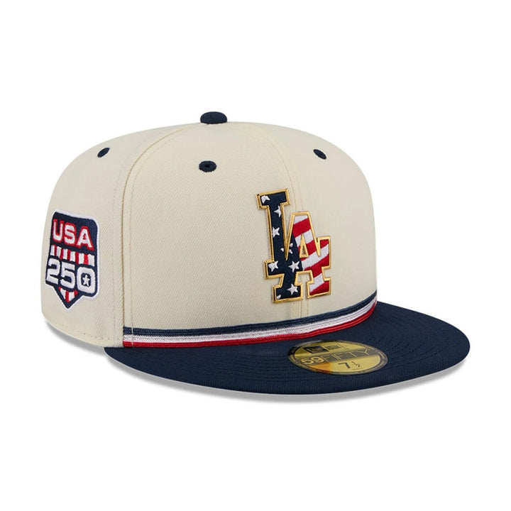 Los Angeles Dodgers MLB26 July 4 59FIFTY Fitted New Era Cream/Navy