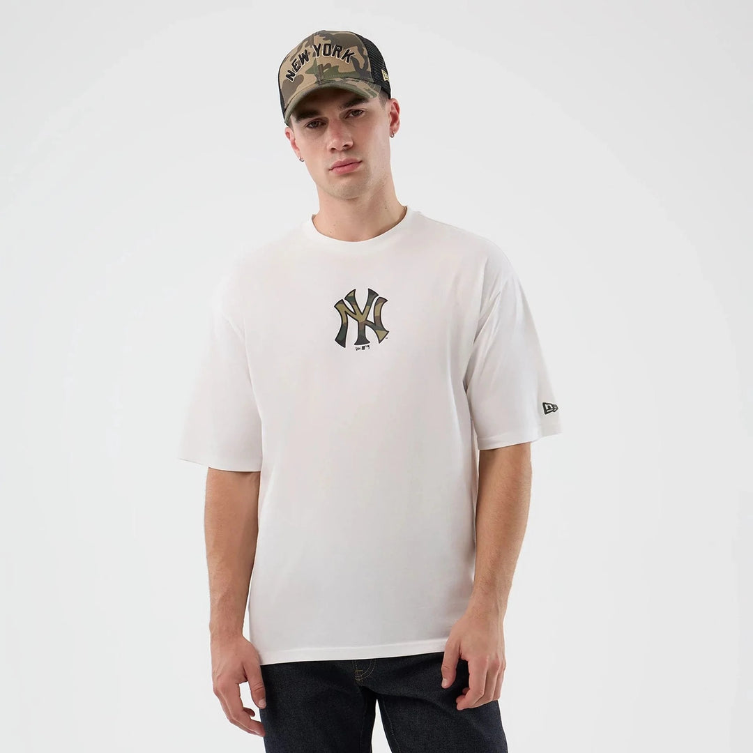 New York Yankees MLB Infill Tee New Era White