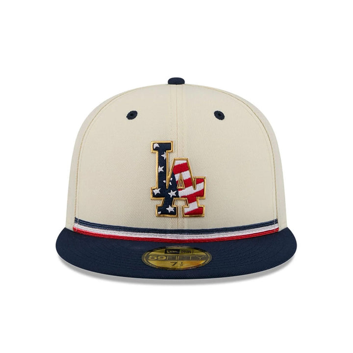 Los Angeles Dodgers MLB26 July 4 59FIFTY Fitted New Era Cream/Navy