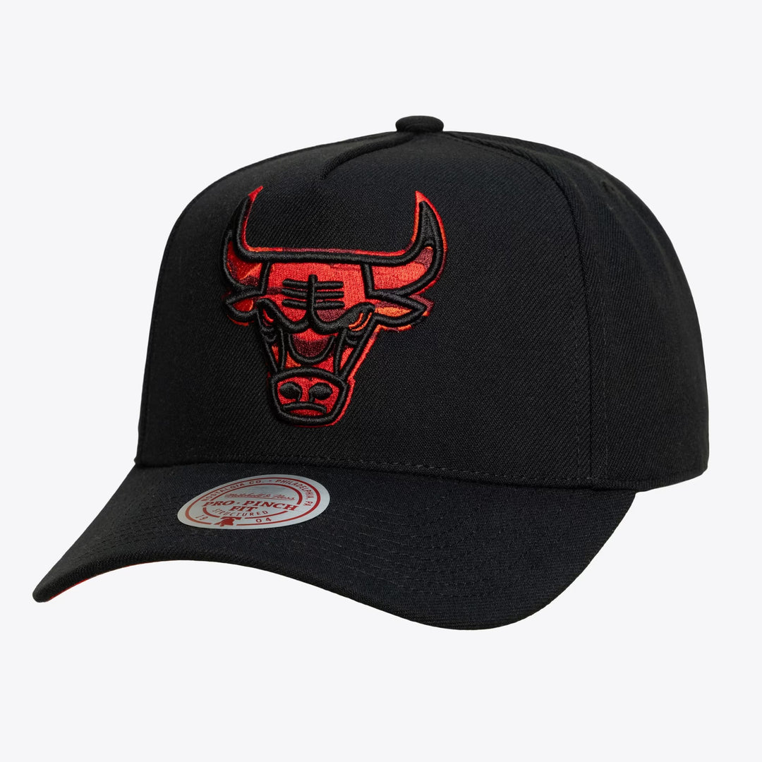 Chicago Bulls NBA 404 Club Camo Pro Snapback Mitchell &amp; Ness Red/Black