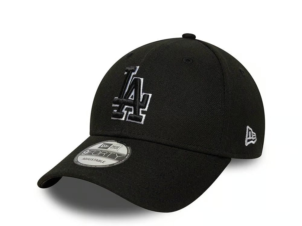 Los Angeles Dodgers MLB Team Outline 9FORTY Strapback Black/White