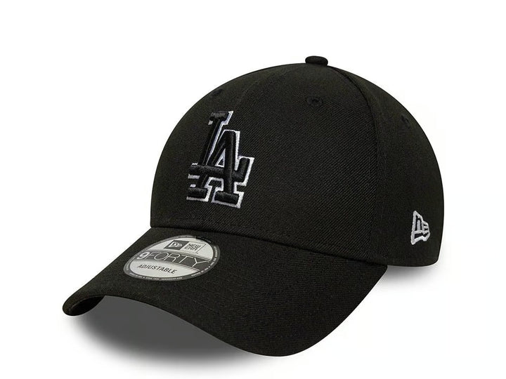 Los Angeles Dodgers MLB Team Outline 9FORTY Strapback Black/White