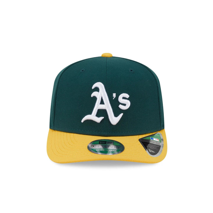 Oakland Athletics MLB Player Replica 9Seventy Stretch Snap New Era Green/Yellow