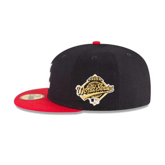 Atlanta Braves MLB World Series Wool 59FIFTY Fitted New Era Navy/Red