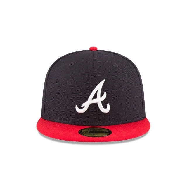 Atlanta Braves MLB World Series Wool 59FIFTY Fitted New Era Navy/Red