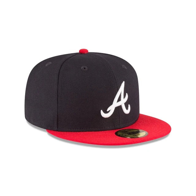 Atlanta Braves MLB World Series Wool 59FIFTY Fitted New Era Navy/Red