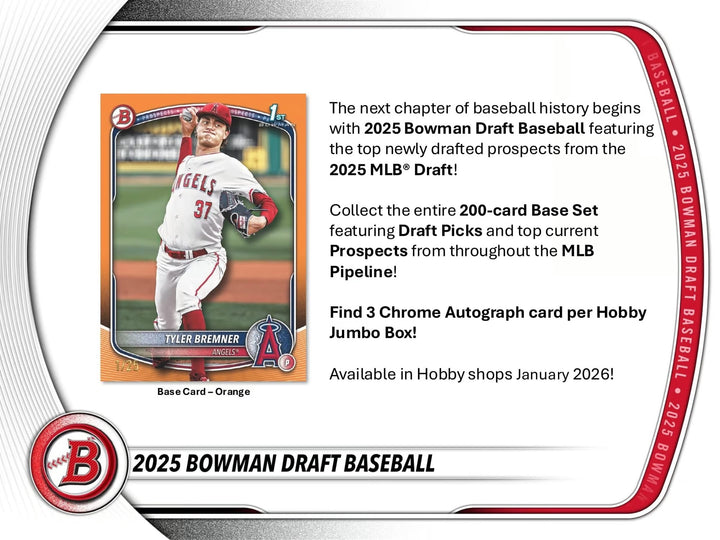 Topps 2025 Bowman Draft Baseball Hobby Box