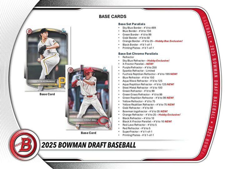 Topps 2025 Bowman Draft Baseball Hobby Box