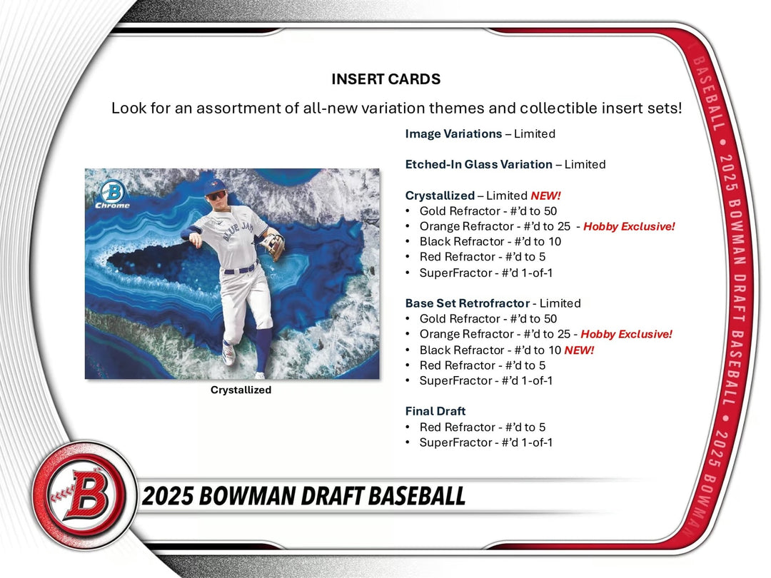 Topps 2025 Bowman Draft Baseball Hobby Box