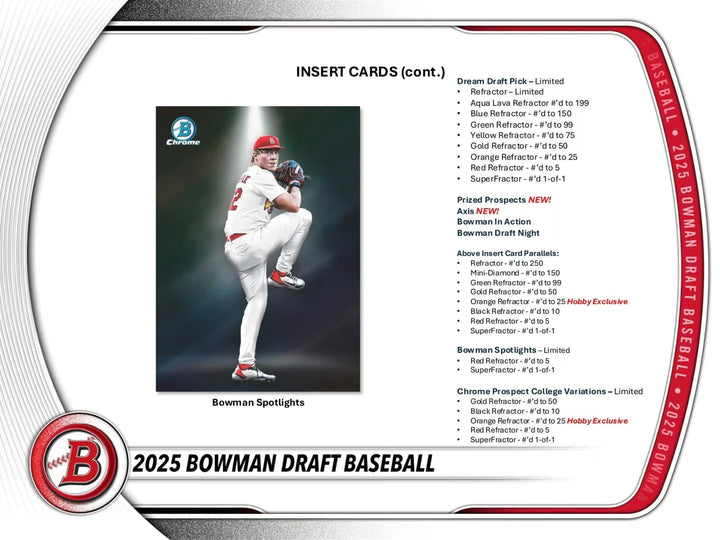 Topps 2025 Bowman Draft Baseball Hobby Box