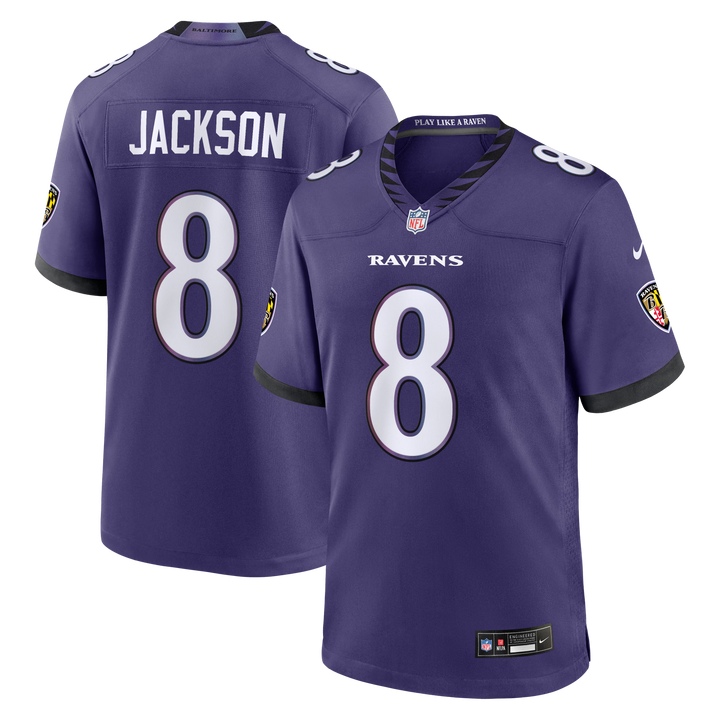 Lamar Jackson Baltimore Ravens 2026 Home NFL Game Jersey Nike