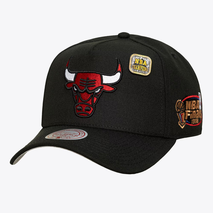 Chicago Bulls NBA Legacy Made Champ Pro Pinch Snapback Mitchell &amp; Ness Black