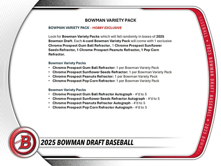 Topps 2025 Bowman Draft Baseball Hobby Box