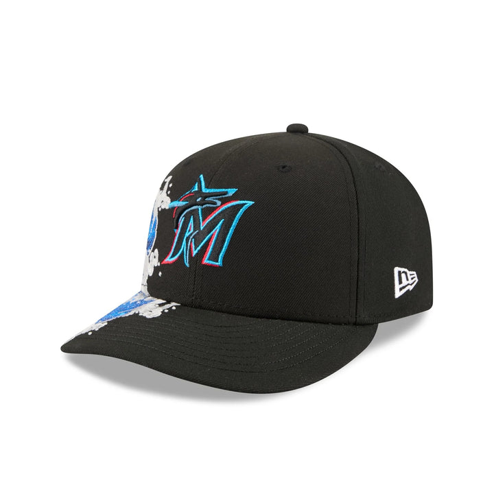 Miami Marlins MLB Waves 59FIFTY Fitted New Era Black/White