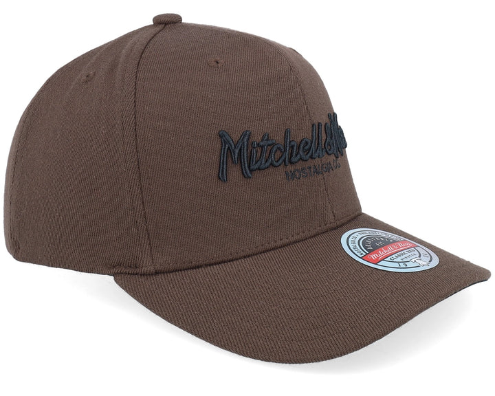 Branded Pinscript Classic Red Snapback Mitchell &amp; Ness Brown/Black