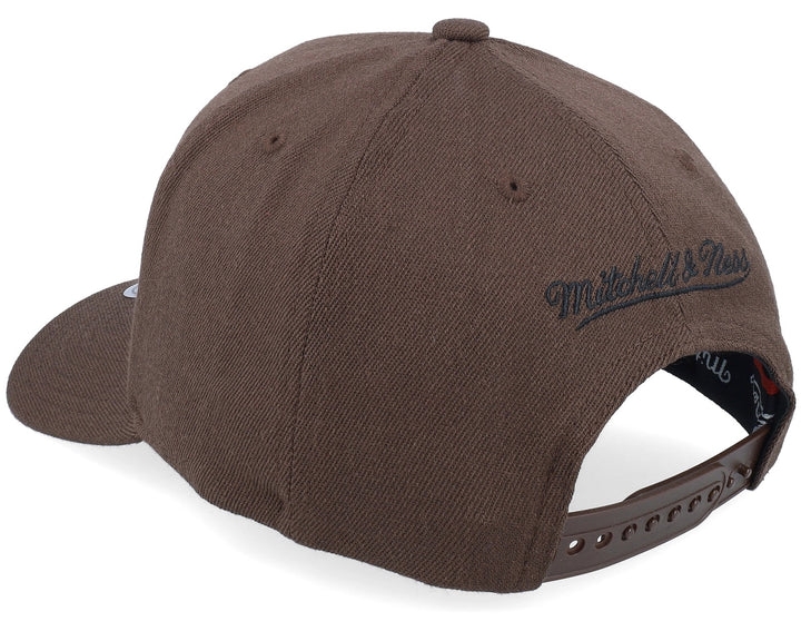 Branded Pinscript Classic Red Snapback Mitchell &amp; Ness Brown/Black