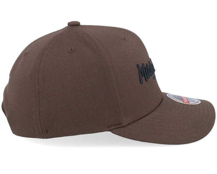 Branded Pinscript Classic Red Snapback Mitchell &amp; Ness Brown/Black