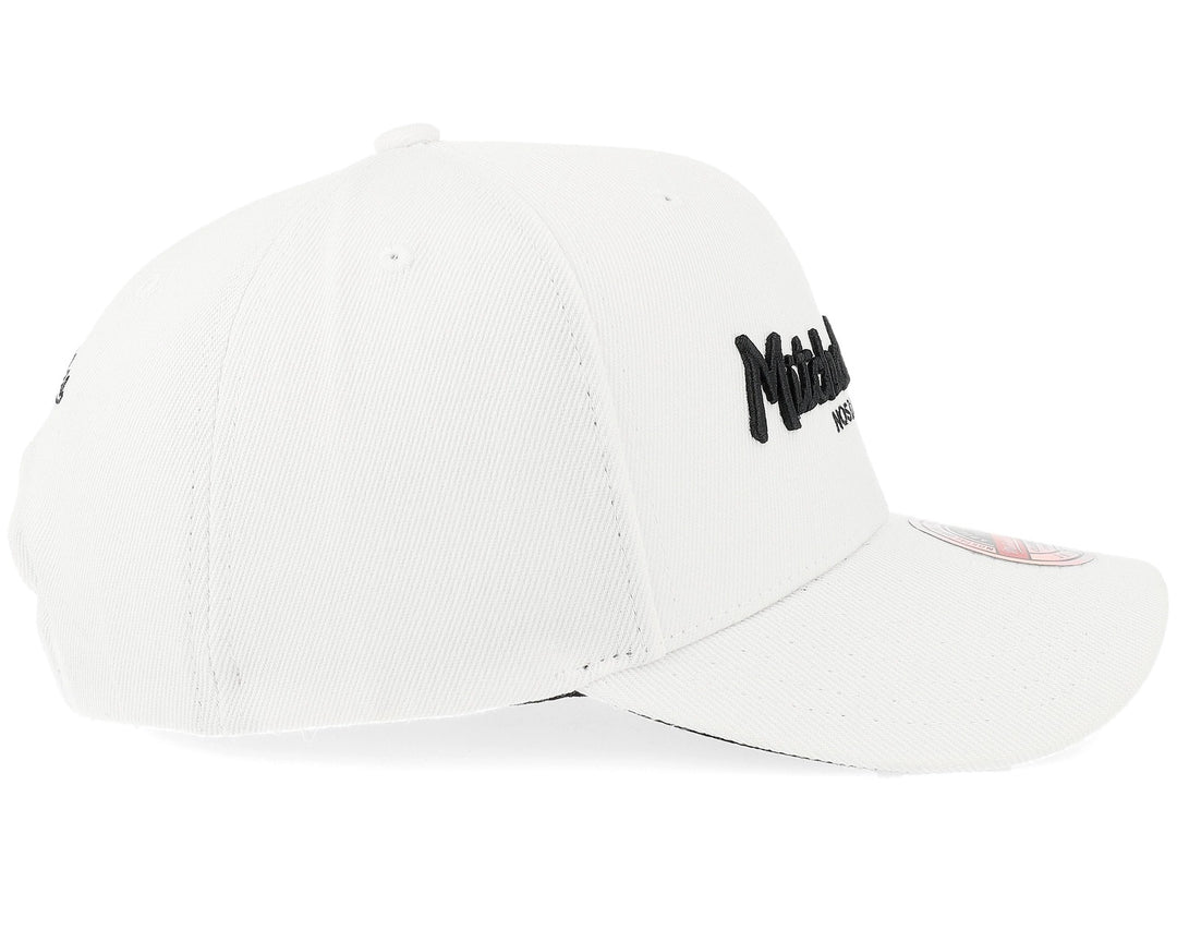 Branded Pinscript Classic Red Snapback Mitchell &amp; Ness White