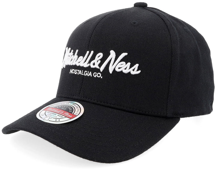 Branded Pinscript Pro Pinch Snapback Mitchell &amp; Ness Black/White