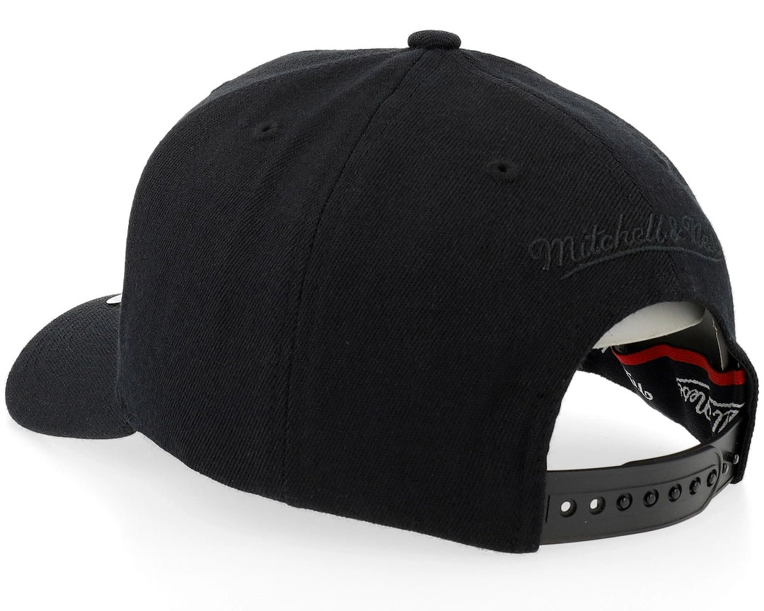Branded Pinscript Pro Pinch Snapback Mitchell &amp; Ness Black/Black