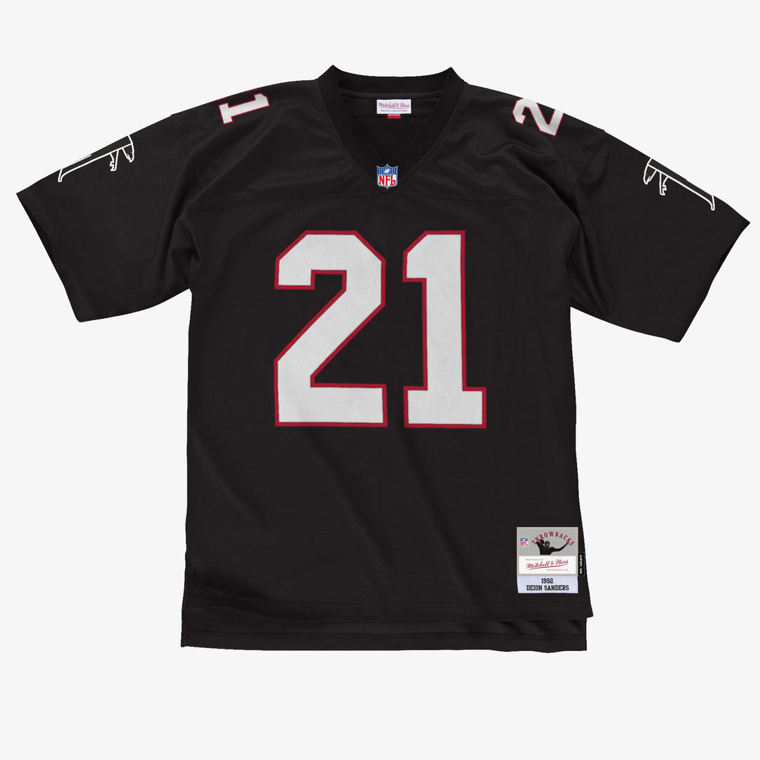 Deion Sanders Atlanta Falcons 1995 NFL Legacy Jersey Mitchell &amp; Ness Black