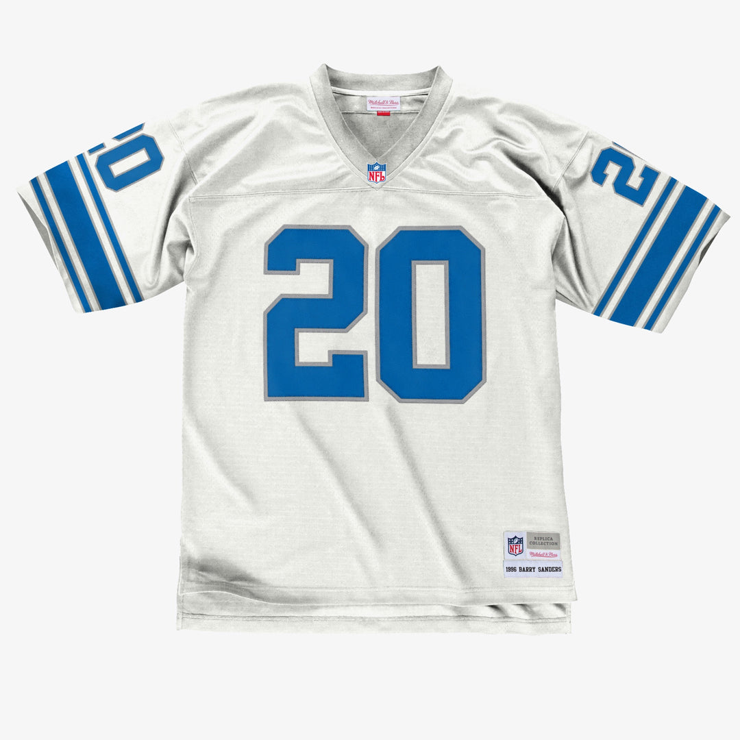 Barry Sanders Detroit Lions 1996 NFL Legacy Jersey Mitchell &amp; Ness White