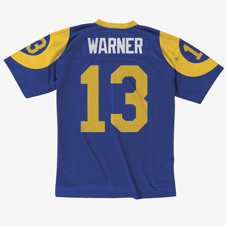 Kurt Warner Los Angeles Rams NFL 1999 Legacy Jersey Mitchell &amp; Ness Blue/Yellow