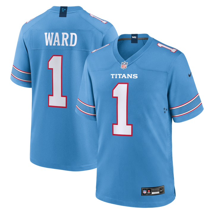 Cam Ward Tennessee Titans Home NFL Game Jersey Nike Light Blue