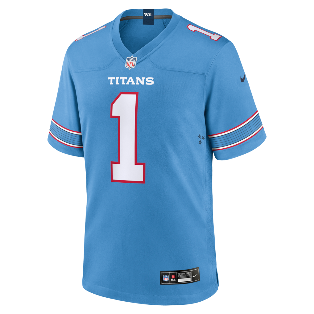 Cam Ward Tennessee Titans Home NFL Game Jersey Nike Light Blue