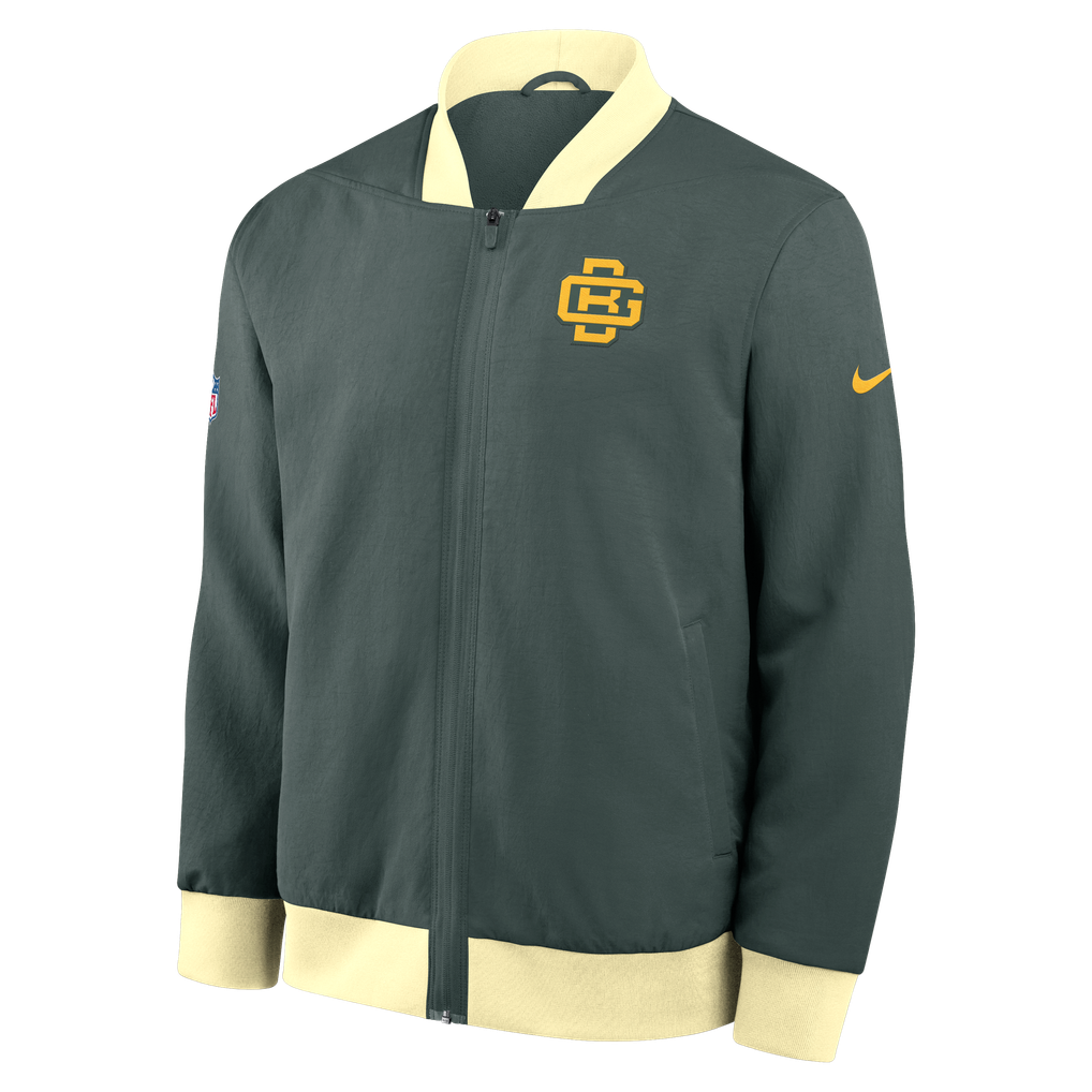 Green Bay Packers Rivalries NFL Bomber Jacket Nike Green