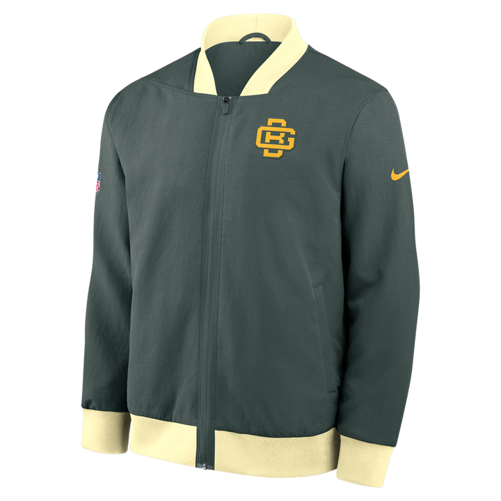 Green Bay Packers Rivalries NFL Bomber Jacket Nike Green