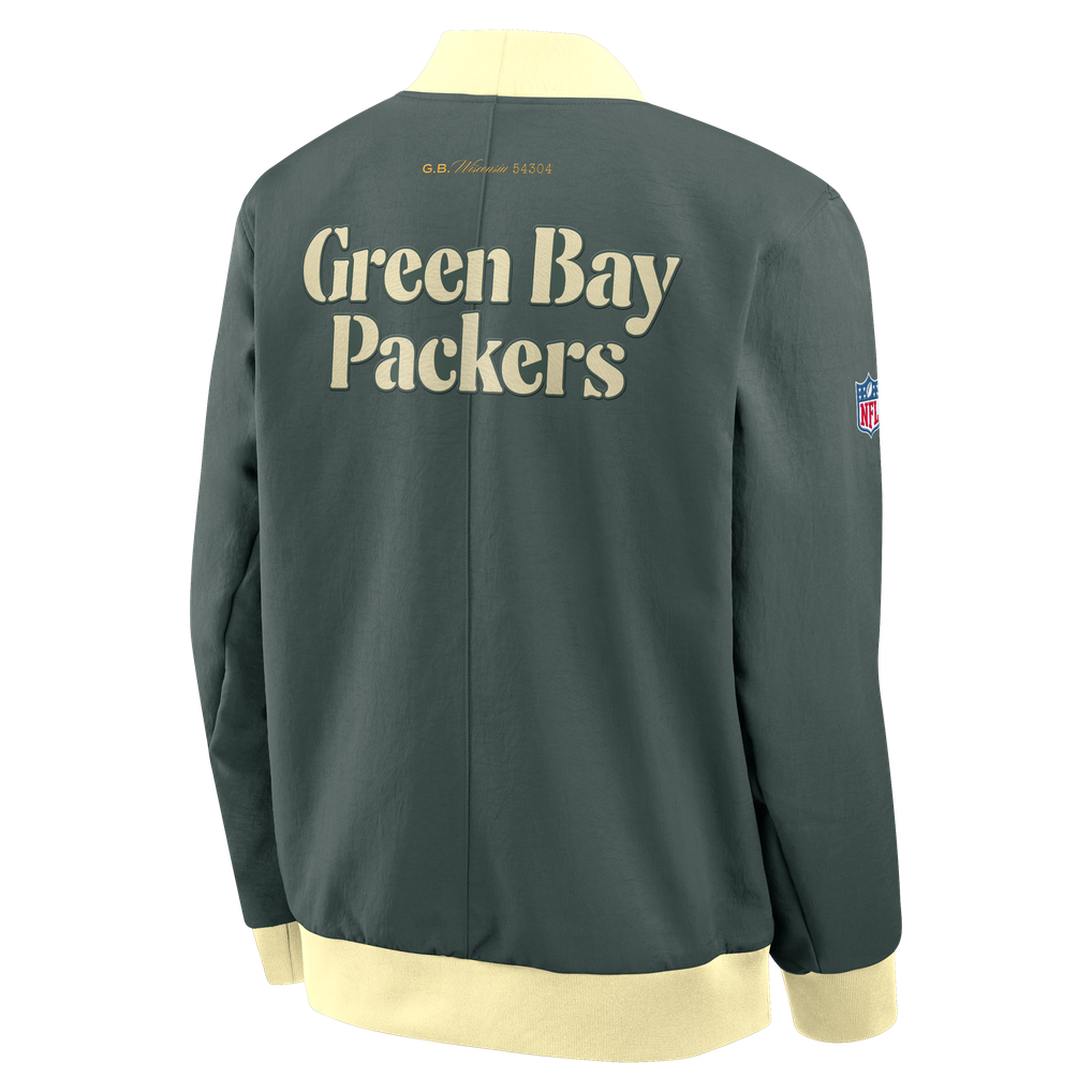 Green Bay Packers Rivalries NFL Bomber Jacket Nike Green
